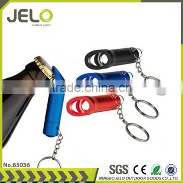 Ningbo JELO Sales promotion Super Bright 1LED Bottle Opener Keychain Light Torch Gift Flashlight