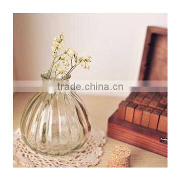 4oz clear glass pumpkin diffuser bottle for home decoration