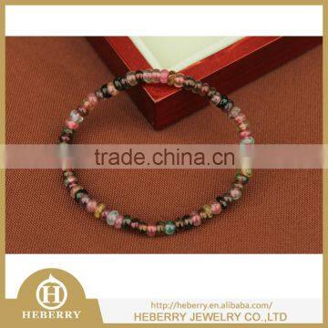 natural homemade crystal beads bracelet mini tourmaline bead