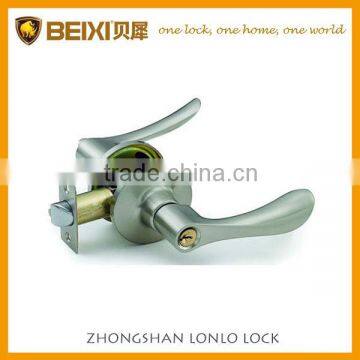 2016 Grade Zinc Alloy Satin Nickel Finish Reversible Tubular US Spindle Tubular Lever Lock