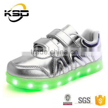 2016 Hot Selling LED Light Shoes 7 Color Changing Girl Shoe Kids Light Up Shoes