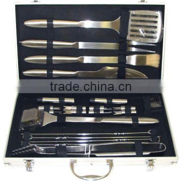 21pcs Aluminum Barbecue Tools Case