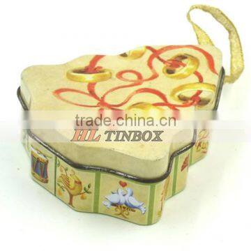 Christmas tree shaped Gift Tin Box for Candy
