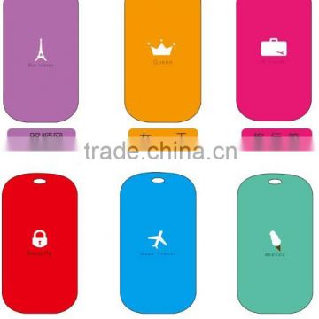 Soft PVC luggage tags with various colors or shape