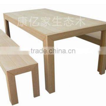 Wood plastic composite weather resistance Outdoor Long Table and Chair