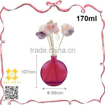 Taiwan manufacturer 170ml bright round glass diffuser