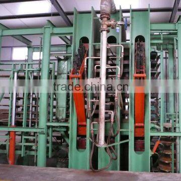 High capacity particle board production line