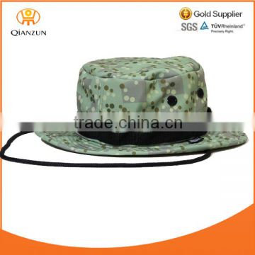 Wholesale Custom Printed Camo Bucket Hat+String