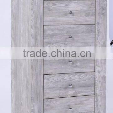 modern FSC wooden Small 5 drawer chest of drawers/bedside cabinet design.