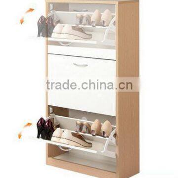 cheap price melamine MDF shoe cabinet/shoe rack