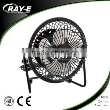 2016 hot selling color customized adjustable angle 5v computer USB desk mini fan