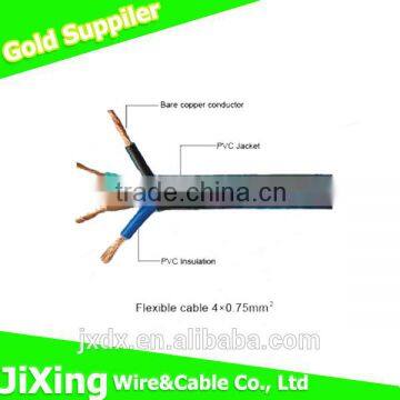 4core Copper Stranded Wire Double PVC Insulation Power Cable