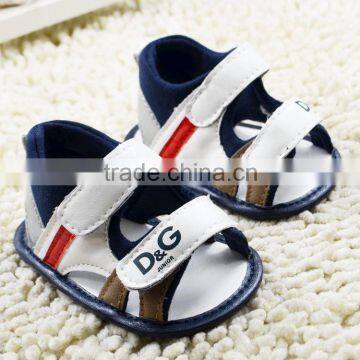 Fancy Infant Baby handmade shoe pu baby shoe sandal