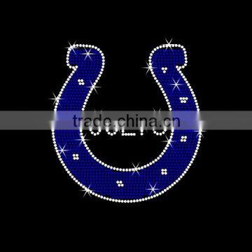 Colts Iron On Rhinestone Motif Transfer Designs Hotfix Patterns Wholesale