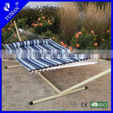 Striped Metal Folding Foldable Steel Frame Hammock