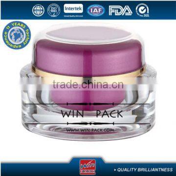 50g Purple Oval Lotion Jar,oval Lotion Bottle Cap Wih Shiny Gold Rim photo-3