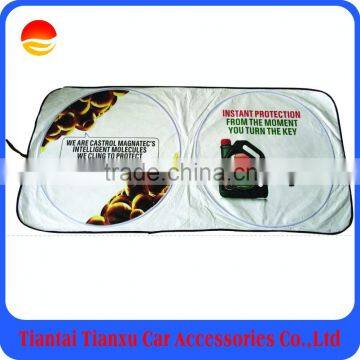 tyvek with full colour front sunshade ;Windshield Logo Printed Tyvek Car Sunshade