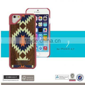 Mobile accessories laser engraving custom design Plastic frame wooden cell phone case for iphone 6s case wood factory price