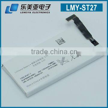 ZhenZhen battery wholesale battery for sony ST27 li-ion akku battery lithium polymer battery for ST27 battery for sony battery