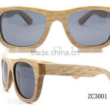 wood material uv400 polarized proof sunglasses