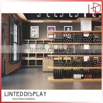 China factory made top mdf made grid wine cabinet