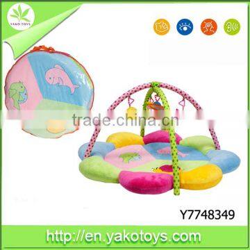 Best selling education musical baby play gym mat baby floot mat