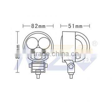 MZ Popular HOT Selling 9W 3.3'' LED Headlights Carton Fair APPEX Automechanika LED off Road Lighting Truck SUV ATV LED Work Lamp photo-3