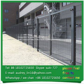 Guangzhou Double Rod Safety Mesh Fencing Panels Double Bar Wire Fence photo-3