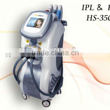 CE approved E-hafif makine IPL and RF machine with 3 handles