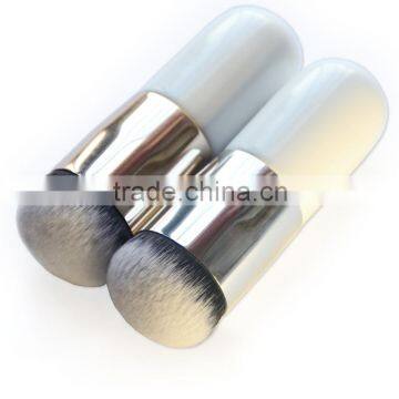 Cosmetic Wood Handle Synthetic Hair Round Dispensing Powder Brush Foundation for Girl photo-2