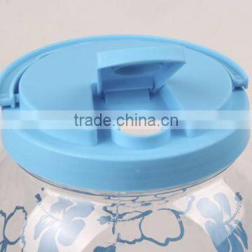 4L Glass Water Dispenser With Tap Beverage Juice Dispenser With Cups