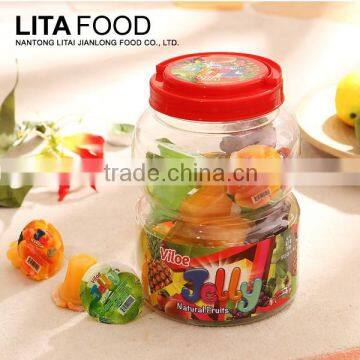 Large plastic candy bottle packed Nata De Coco jam coconut sugar candy