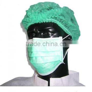 Medical disposable nonwoven face mask with earloop / tiers with 3ply (Nonwoven face mask-F)
