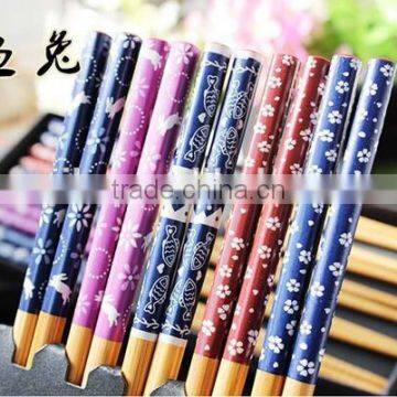 12Japanese reusable wood chopstick wholesales cheap wood chopstick made in china Japanese style