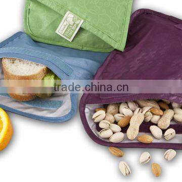 Insulated Reusable Sandwich Bag Lunch Snack Bento Picnic Pouch photo-3