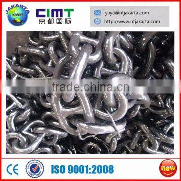 Hot selling high quality Kunhong painted100mm marine anchor chain from chinese for sales