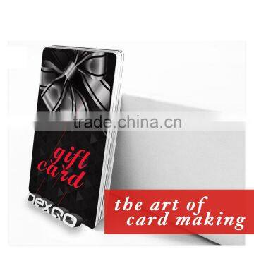 Customized gift card pvc/loco magnetic gift card