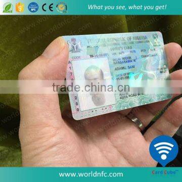 F08 Chip PVC Plastic RFID Hologram Cards