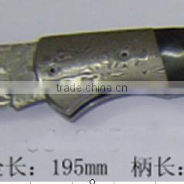 Stainless Steel 1pc Damascus Laguiole Folding Knife