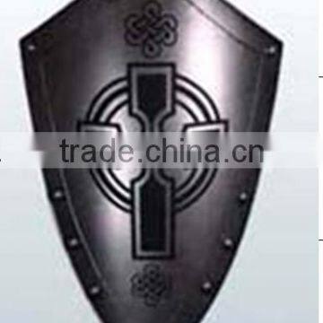 New design home decoration medieval armor warrior with shield and sword bronze soldier