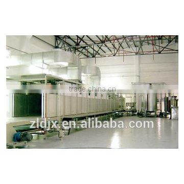 Automatic continuous foaming production line