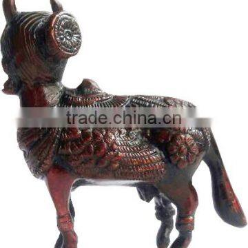 Brass Human Cow Sculpture photo-2