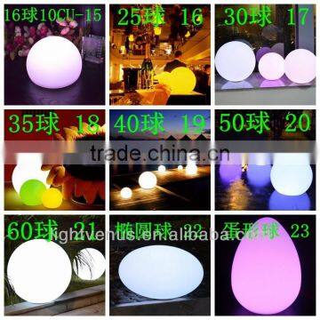 Outdoor Modern Battery Operated Funky Rainbow Color Cordless USB Rechargeable Park or Home LED Ball Decor Lights photo-2