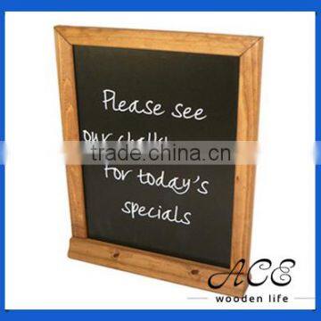 Pub Wooden Blackboard Wooden Menu Board Resturant Advertising Black Board Solid Wooden Frame Chalk Board with Frame