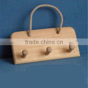 Antique Unfinished Wooden Wall Coat Hook Wholesale photo-2