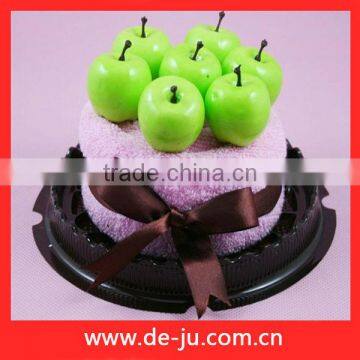 Wedding Holiday Gift Lovely Green Apple Present Cake Towel