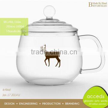 Clear Fancy Glass Candy Canister With Glass Lid photo-4