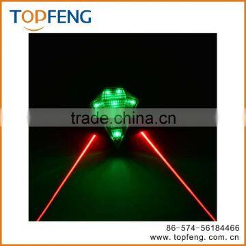 Canwelum Diamond Shaped Rechargeable LED Bike Tail Light, Bicycle Tail Light, Rear Bike Light With Two Line Laser Beams Used as photo-3