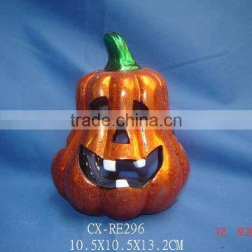 ceramic electroplate pumpkin