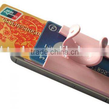 Silicon Multi-function Mobile Phone & Name Card Holder/Mobile Phone Holder with Card Slot